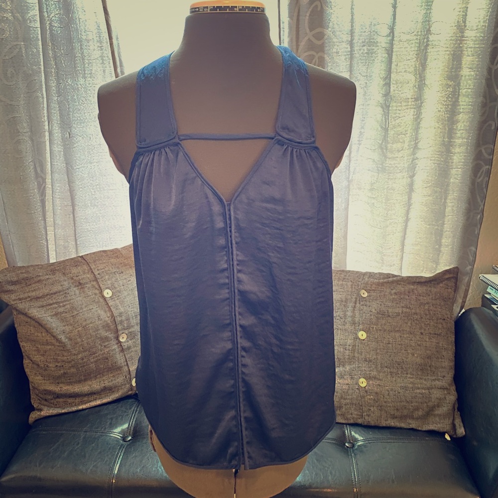 Rebecca Taylor dark blue top size 4